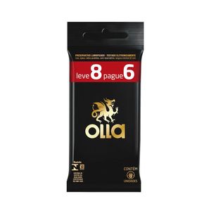 OLLA SACHE PRESERVATIVO LUBRIFICADO LEVE 8 PAGUE 6 x 8