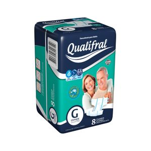 QUALIFRAL FRALDA GERIATRICA REGULAR GRANDE x 8