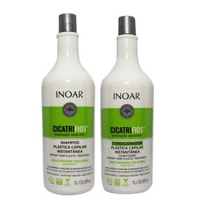 INOAR KIT CICATRIFIOS SHAMPOO + CONDICIONADOR 1L CADA 2 L x 1