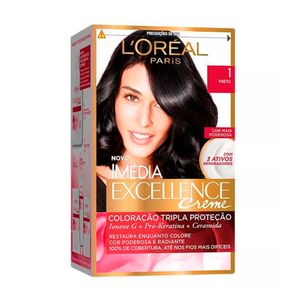 IMEDIA KIT TINTURA CREME 1 PRETO ONIX 125 G x 1
