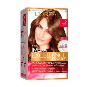 IMEDIA KIT TINTURA CREME 5 CASTANHO CLARO x 1
