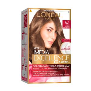 IMEDIA KIT TINTURA CREME 6.1 LOURO ESCURO ACINZENTADO 125 G x 1