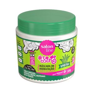 SALON LINE MASCARA DE TRATAMENTO CAPILAR TO DE CACHO DE BABOSA 5 EM 1 500 G x 1