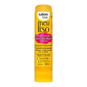 SALON LINE CONDICIONADOR MEU LISO MUITO +LISO AMIDO DE MILHO 300 ML x 1