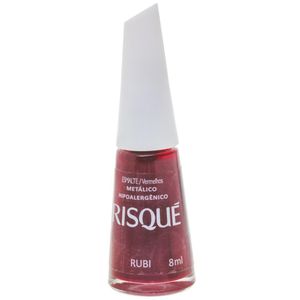 RISQUE ESMALTE LIQUIDO COMERCIAL METALICO RUBI 8 ML x 1