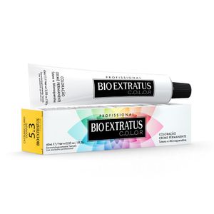 BIO EXTRATUS COLOR CREME INDIVIDUAL 5.3 CASTANHO CLARO DOURADO 60 ML x 1