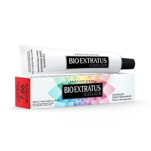 BIO EXTRATUS COLOR CREME INDIVIDUAL 7.66 LOURO MEDIO VERMELHO INTENSO 60 ML x 1
