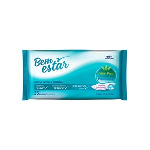 BEM ESTAR TOALHA UMEDECIDA ADULTO ALOE VERA x 36