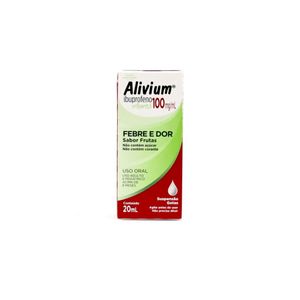 Alivium Ibuprofeno 100mg/ml em gotas Sabor frutas 20ml