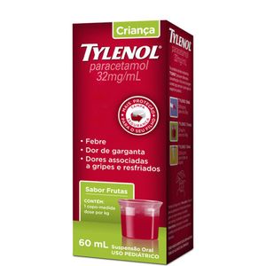 TYLENOL SUSPENSAO CRIANCA 160MG 60 ML x 1 (/5ML)