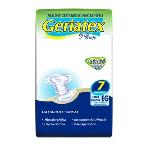 GERIATEX PLUS FRALDA GERIATRICA EXTRA GRANDE x 7