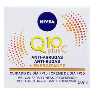 NIVEA VISAGE CREME FACIAL ANTI RUGAS Q10 PLUS ENERGIZANTE DIA FPS15 51 G x 1