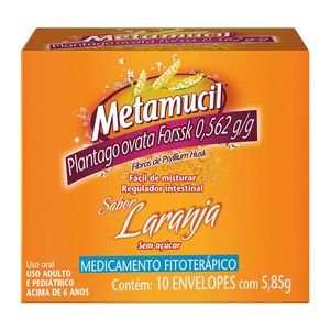 Regulador Intestinal Laranja Metamucil 10 Unidades De 5,85G