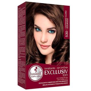 EXCLLUSIV TOM CREME TONALIZANTE 530 CASTANHO CLARO DOURADO 40 G x 1