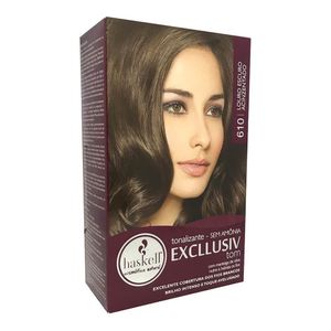 EXCLLUSIV TOM CREME TONALIZANTE SEM AMONIA 610 LOURO ESCURO ACINZENTADO 40 G x 1
