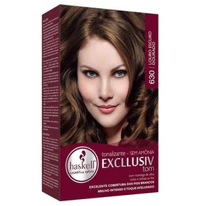 EXCLLUSIV TOM KIT TONALIZANTE LOURO ESCURO DOURADO 630 130 G x 1