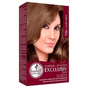 EXCLLUSIV TOM CREME TONALIZANTE SEM AMONIA 700 LOURO MEDIO 40 G x 1
