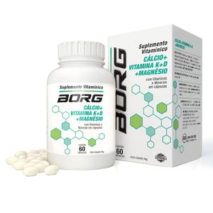 Borg Cálcio + Vitamina K + D + Magnésio C/ 60 Caps