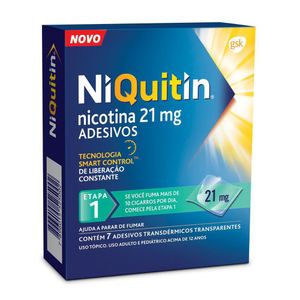 Niquitin Nicotina 21Mg 7 Adesivos