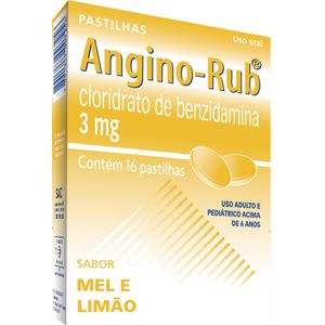 ANGINO RUB PASTILHA MEL LIMAO 3MG x 16
