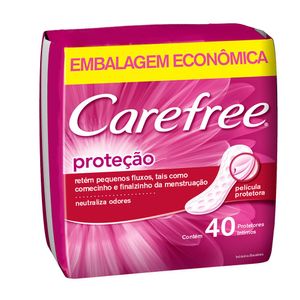 CAREFREE ABSORVENTE PROTETOR DIARIO ORIGINAL COM PERFUME 40 - EMBALAGEM ECONOMICA x 40