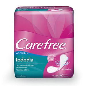 CAREFREE ABSORVENTE PROTETOR DIARIO BRISA SEM PERFUME NEUTRALIZA ODORES 40 x 40