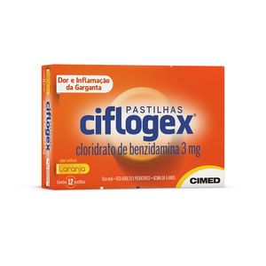 CIFLOGEX PASTILHAS SABOR LARANJA 3MG x 12