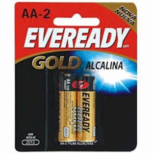 EVEREADY PILHA ALCALINA GOLD AA PEQUENA x 4