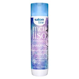 SALON LINE SHAMPOO MEU LISO BRILHANTE LIMPEZA ILUMINADORA 300 ML x 1