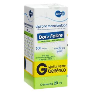DIPIRONA SODICA MG GOTAS 500MG 20 ML x 1 (/ML)
