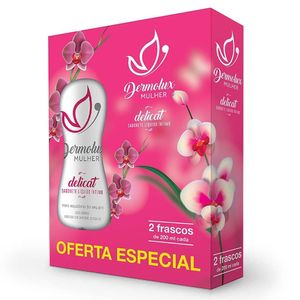 DERMOLUX MULHER SABONETE LIQUIDO INTIMO DELICAT LEVE 2 PAGUE 1 200 ML x 2