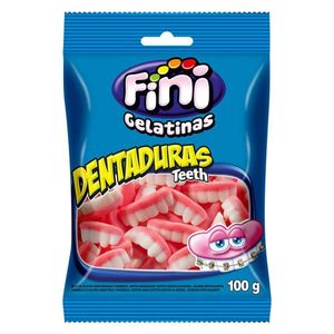 FINI GELATINAS BALA GELATINA DENTADURAS 100 G x 1