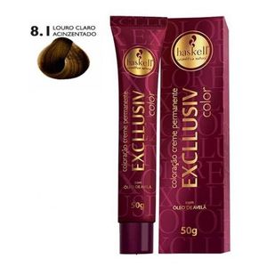 EXCLLUSIV COLOR CREME INDIVIDUAL 8.1 LOURO CLARO ACINZENTADO 50 G x 1