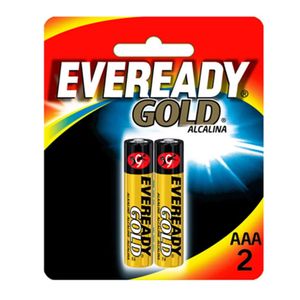 EVEREADY PILHA ALCALINA GOLD AAA PALITO x 2