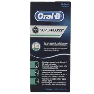 ORAL-B SUPERFLOSS FIO DENTAL x 50