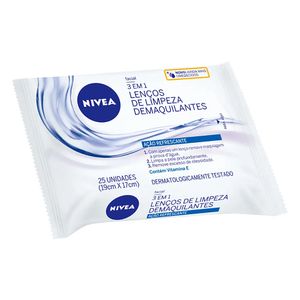 NIVEA VISAGE LENCOS DE LIMPEZA DEMAQUILANTES 3EM1 ACAO REFRESCANTE x 25
