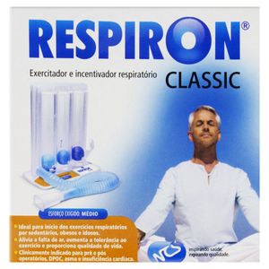 RESPIRON CLASSIC APARELHO EXERCITADOR DA MUSCULATURA RESPIRATORIA REGULAVEL x 1