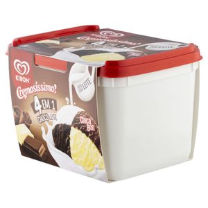 Sorvete 4 Em 1 Chocoleite Kibon Cremosíssimo Pote 2L