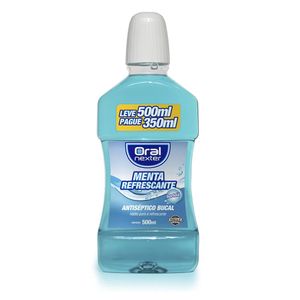 NEXTER LIQUIDO ENXAGUANTE BUCAL SEM ALCOOL MENTA SUAVE LEVE 500ML PAGUE 350ML 500 ML x 1