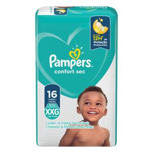 PAMPERS FRALDA CONFORT SEC XXG x 16