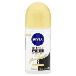 DES NIVEA ROLLON ANTITRANSPIRANTE FEMININO BLACK WHITE INVISIBLE TOQUE DE SEDA 50 ML x 1