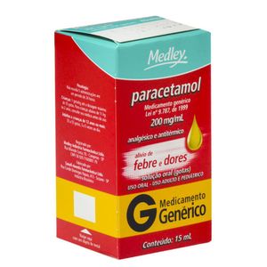 Paracetamol 200mg/ml Solucao Gotas 15ml Medley