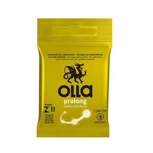 OLLA SACHE PRESERVATIVO LUBRIFICADO PROLONG x 3
