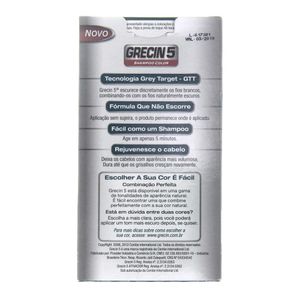 GRECIN 5 SHAMPOO TONALIZANTE CASTANHO CLARO 60 ML x 1