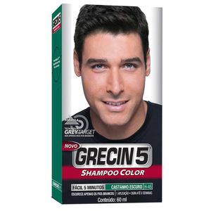 GRECIN 5 SHAMPOO TONALIZANTE CASTANHO ESCURO 60 ML x 1