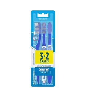 ORAL-B 1 2 3 ESCOVA DENTAL LEVE 3 PAGUE 2 x 3