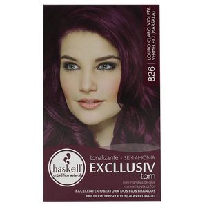 EXCLLUSIV COLOR KIT TONALIZANTE LOURO CLARO VIOLETA VERMELHO MARSALA 826 x 1