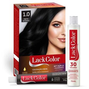 LACK COLOR KIT TINTURA CREME 1.0 PRETO INTENSO x 1
