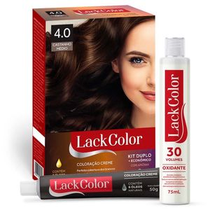 LACK COLOR KIT TINTURA CREME 4.0 CASTANHO MEDIO x 1