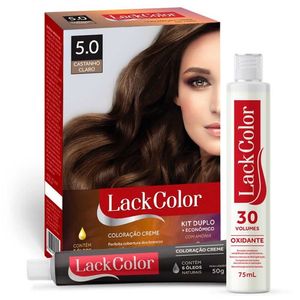 LACK COLOR KIT TINTURA CREME 5.0 CASTANHO CLARO x 1